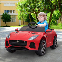 Mașină de lux pentru copii Jaguar cu telecomandă | roșu č.2