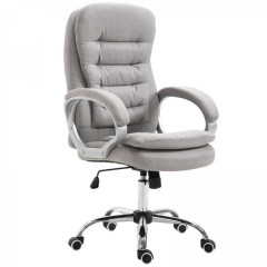 Scaun ergonomic tapițat | gri č.2