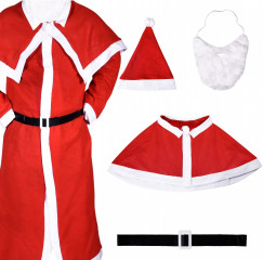 Costum Moș Crăciun cu palton lung č.3