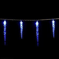 Instalație de Crăciun LED tip șirag, țurțuri, 5,4 m | albastru 40 LED č.2