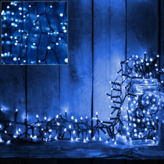 Instalație de Crăciun LED 7 m | albastru 100 LED č.2
