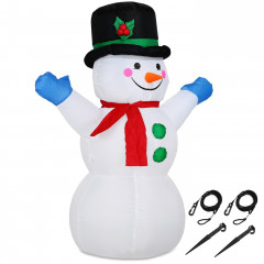 Om de zăpadă gonflabil cu iluminare LED | 120 cm č.1