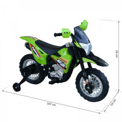 Motocicletă electrică Cross pentru copii 105 x 53 x 70 cm | verde-negru č.3