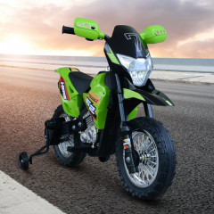 Motocicletă electrică Cross pentru copii 105 x 53 x 70 cm | verde-negru č.2