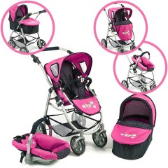 Cărucior pentru păpuși Bayer Chic 2000 Emotion 3in1 cu scaun auto 12 č.1