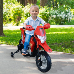 Motocicletă electrică Cross pentru copii 105 x 53 x 70 cm | roșu-negru č.3