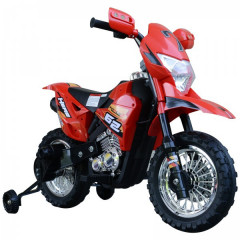 Motocicletă electrică Cross pentru copii 105 x 53 x 70 cm | roșu-negru č.1