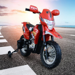 Motocicletă electrică Cross pentru copii 105 x 53 x 70 cm | roșu-negru č.2