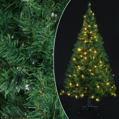 Arbore de Crăciun artificial cu iluminare 150 cm | verde č.1