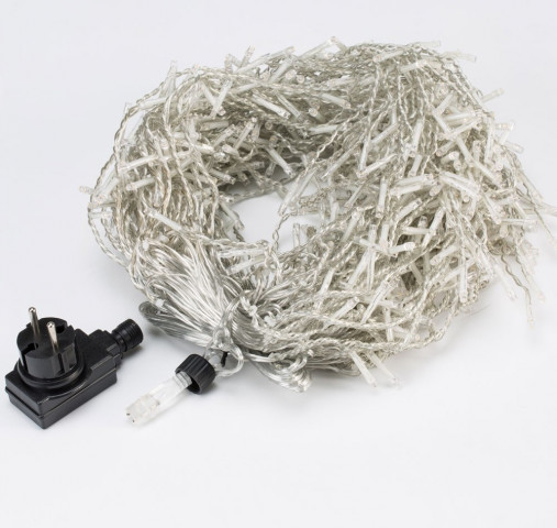 Instalație de Crăciun LED tip  ploiță, cu telecomandă 15 m | alb cald 600 LED č.4