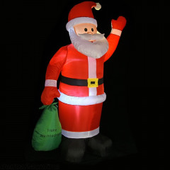Moș Crăciun gonflabil cu iluminare LED | 195 cm č.3