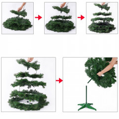 Arbore de Crăciun, artificial Pop-Up inclusiv decorațiuni și iluminare LED 150 cm | verde č.3