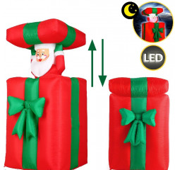 Decorații gonflabile de Crăciun - Cadou cu Moș Crăciun | 152 cm č.1