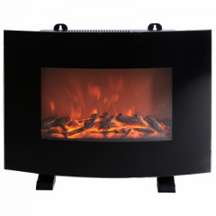 Panou radiant electric cu imitație flăcări | negru č.1