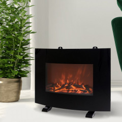 Panou radiant electric cu imitație flăcări | negru č.2