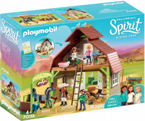 Playmobil 70118 Hambar cu Lucky, Pru și Abigail č.1