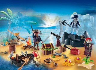Advent calendar Playmobil 6625 Insula misterioasă cu comoara piraților č.2