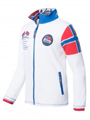 Geaca softshell de bărbați Nebuloși alba L č.1