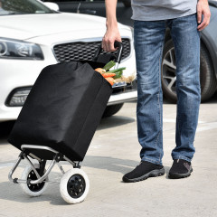 Geantă de cumpărături pliabilă cu roți | negru č.2