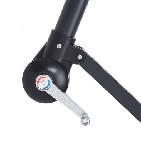 Umbrelă de grădină cu iluminare LED și picior lateral  Ø 330 cm | gri č.10