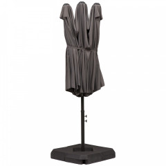 Umbrelă dublă de grădină 460 x 270 x 240 cm | gri č.3