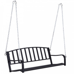 Fotoliu suspendat pentru grădină din metal | negru č.2