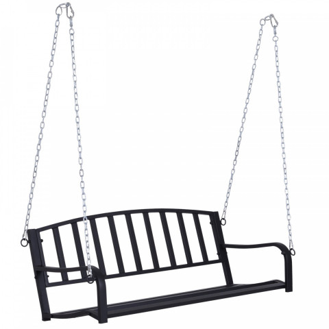 Fotoliu suspendat pentru grădină din metal | negru č.2