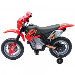 Motocicletă electrică pentru copii Enduro, roșu č.2