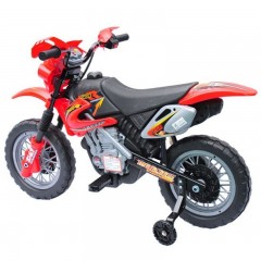 Motocicletă electrică pentru copii Enduro, roșu č.3