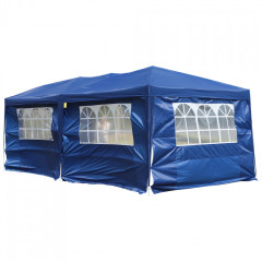 Cort pliabil 3 x 6 m  cu 4 laterale | albastru č.3