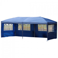 Cort pliabil 3 x 6 m  cu 4 laterale | albastru č.2