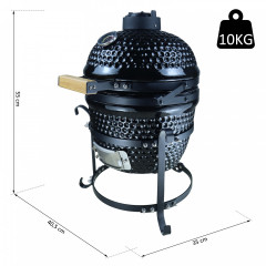 Grătar fontă BBQ gril | negru č.3