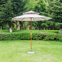 Umbrelă de grădină, din lemn, 270 x 260 cm | gri č.2
