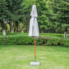 Umbrelă de grădină, din lemn, 270 x 260 cm | gri č.3