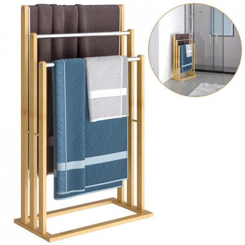 Suport pentru prosoape 46 x 24 x 84 cm | bambus č.2