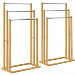 Suport de prosoape 46 x 24 x 84 cm bambus | 2 bucăți č.2