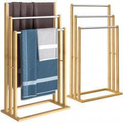 Suport de prosoape 46 x 24 x 84 cm bambus | 2 bucăți č.1
