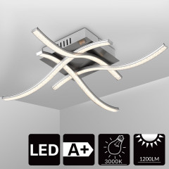 Plafonieră LED Tigull | 46 x 46 x 10 cm