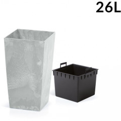 Ghiveci 26,5 x 26,5 x 50 cm 26L | gri č.2