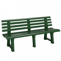 Bancă de grădină din plastic Orchidea 145 x 49 x 74 cm | verde č.1
