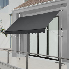 Marchiză retractabilă 350 x 120 cm | gri č.1