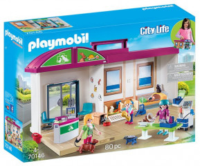 Playmobil 70146 Clinică veterinară portabilă č.1