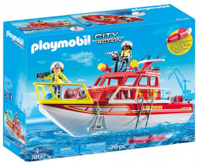 Playmobil 70147 Barcă de pompieri č.1
