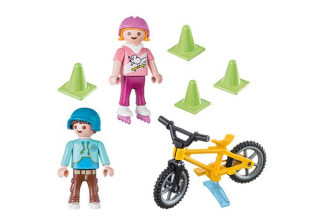 Playmobil 70061 Copii pe biciclete și patine č.2