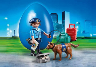 Playmobil 70085 Ouă de Paște Polițist cu câine č.2