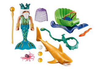 Playmobil 70097 King of the Sea with Shark Carriage č.3