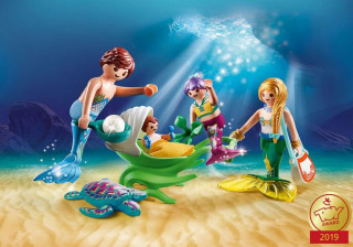Playmobil 70100 Familie de sirene cu cărucior de scoică č.2