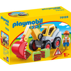 Playmobil 1.2.3 70125 Excavator cu cupă