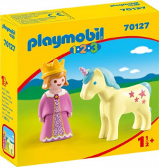 Playmobil 1.2.3 70127 Prințesă cu unicorn č.1