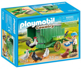 Playmobil 70138 Coteț cu găini mobil č.1
